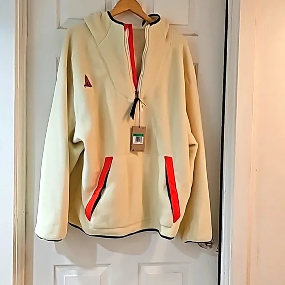 Nike ACG Sherpa Fleece Hoodie Light Cream - Picture 3 of 11